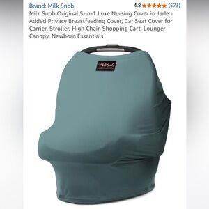 Milk Snob Luxe 5-in-1 Nursing & Car Seat Cover in Jade